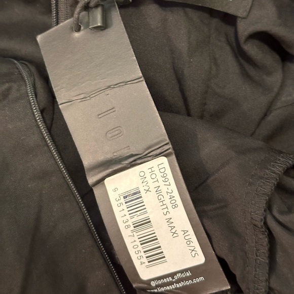 LIONESS Hot Nights Maxi Dress in Onyx black - Picture 5 of 5